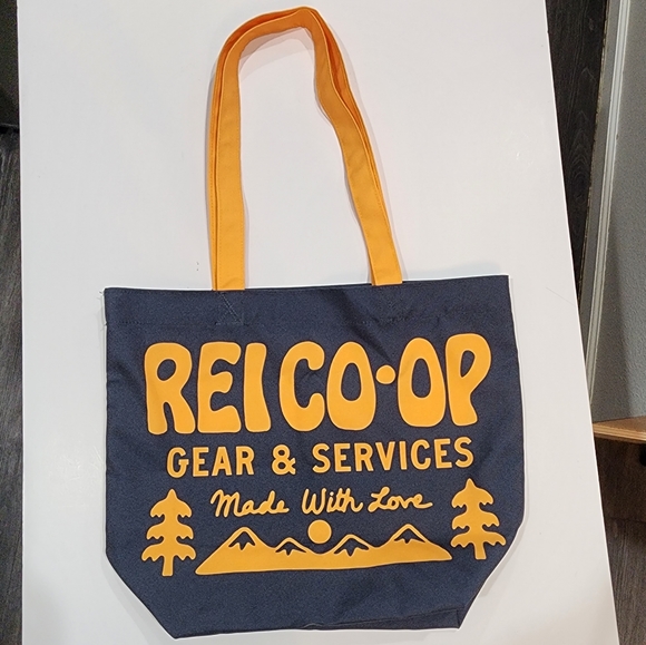 REI Other 325 New Rei Coop Navy Gold Reusable Bag Poshmark